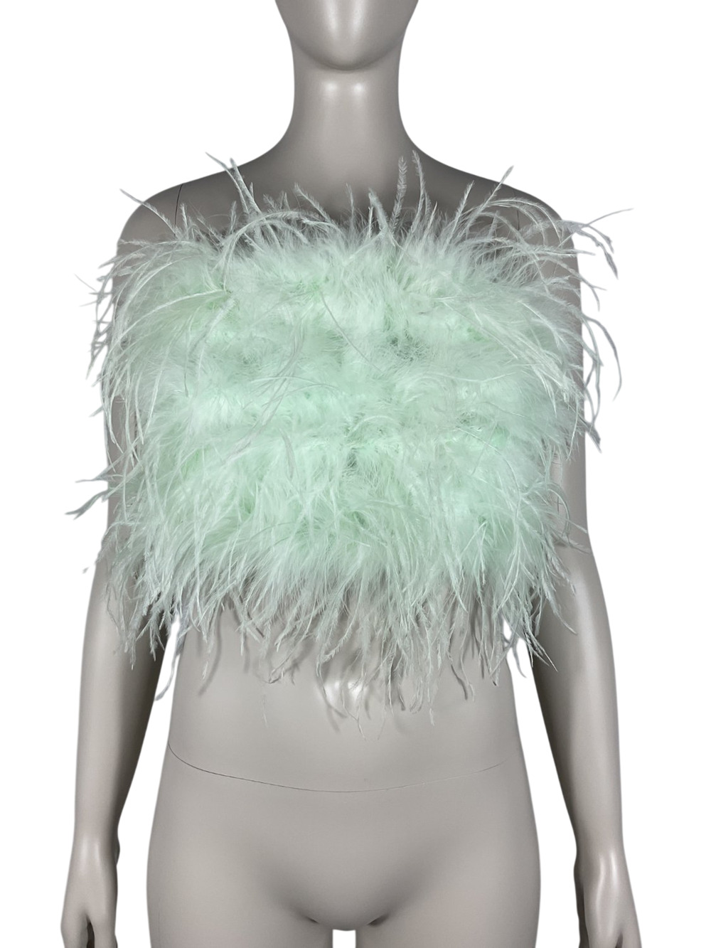 Lamarque Feathered Mint Zaina Bandeau Top Size L